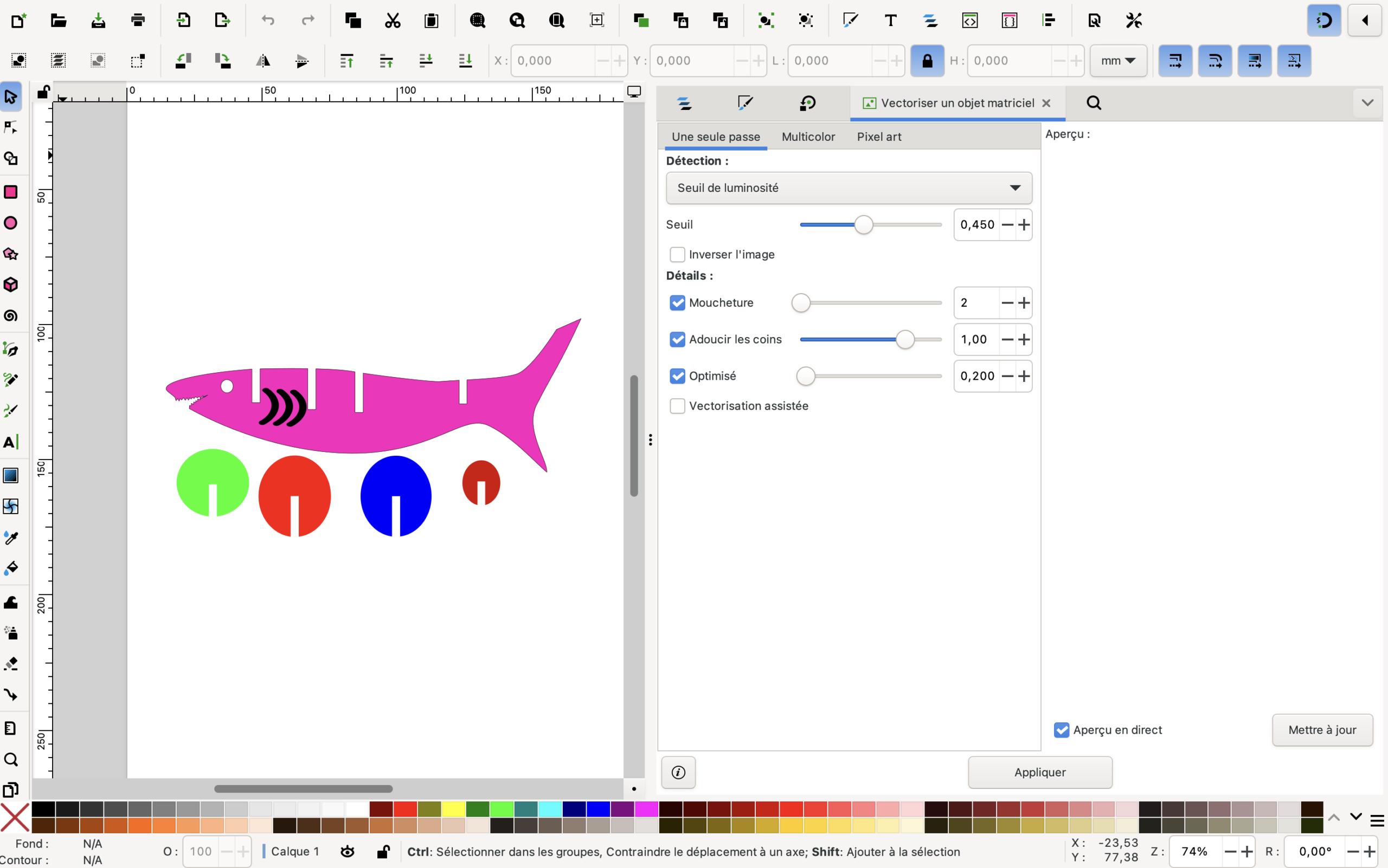 Requin en carton et en 3d d&rsquo;Aurelien